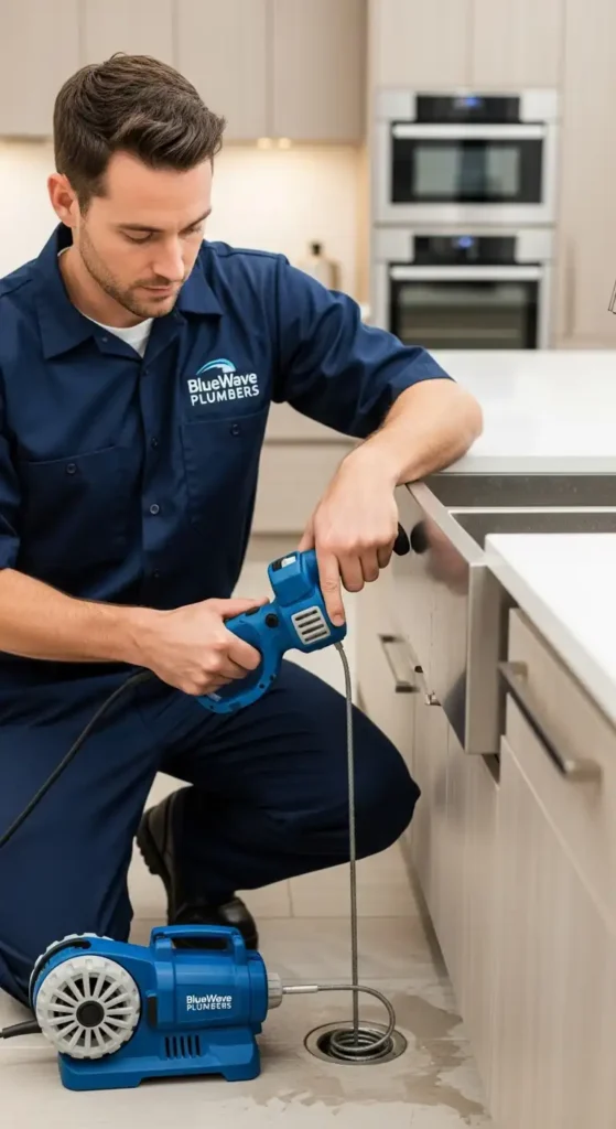 Bathroom plumbing service handling a leaky toilet repair in a Fort Collins home.